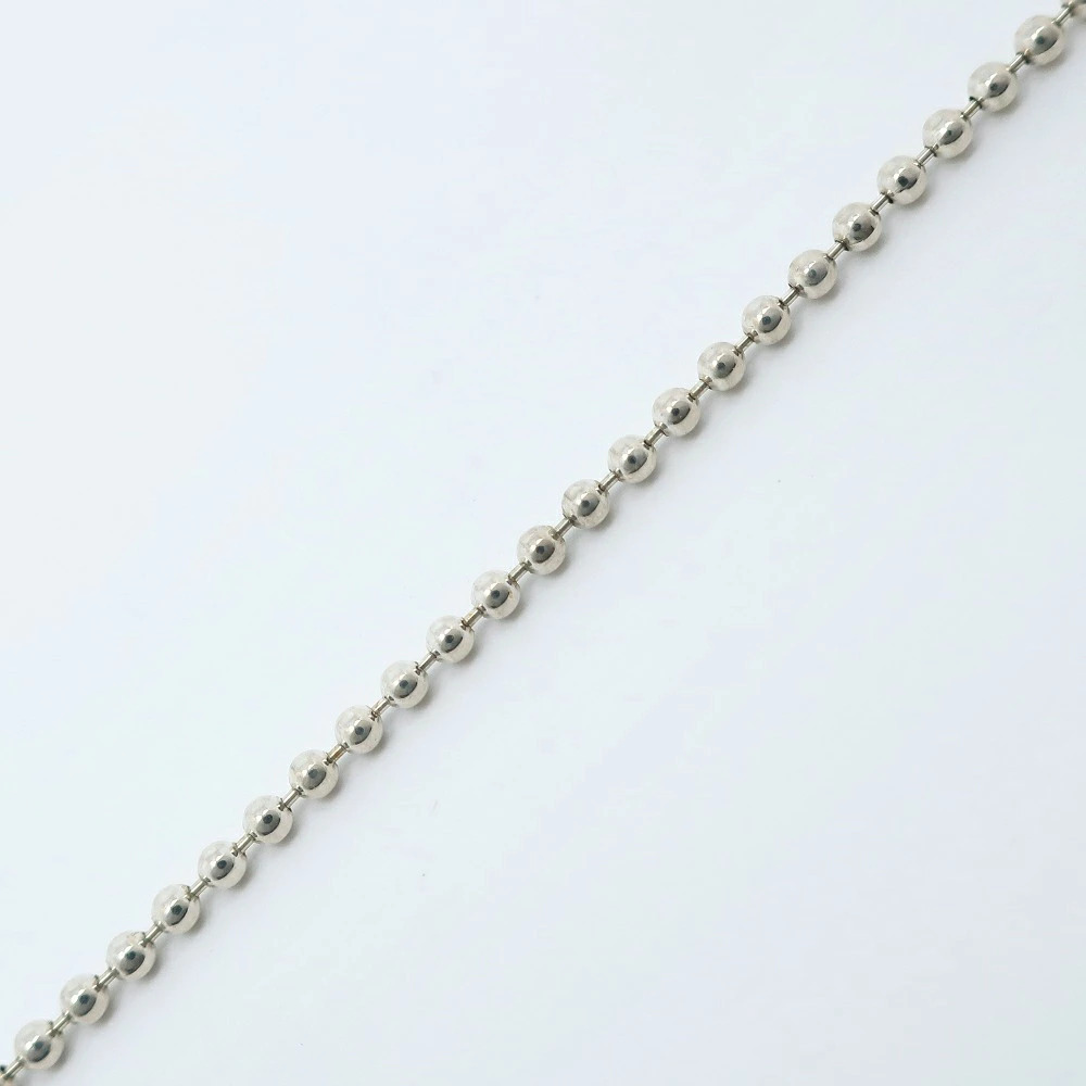 Tiffany Co Roman Cross Necklace Ball Chain Sterling Silver Italy - Picture 4 of 6